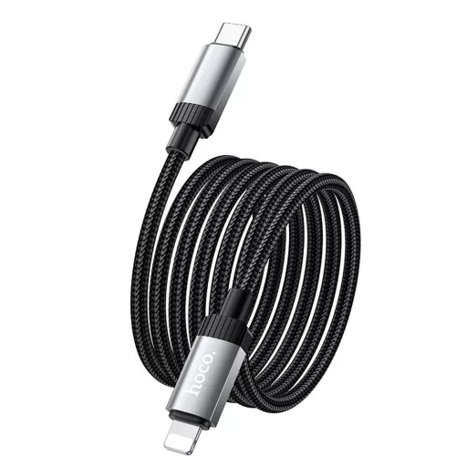 Hoco USB-C – Lightning töltőkábel X117 PD 27W 1 m fekete