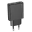 Hoco Slim hálózati töltő USB-A + USB-C QC3.0 PD 3A 20W N38 fekete
