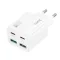Hoco hálózati töltő 2×USB-C + 2×USB-A QC3.0 PD 3A 30W N56 fehér