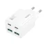 Hoco hálózati töltő 2×USB-C + 2×USB-A QC3.0 PD 3A 30W N56 fehér