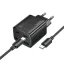 Hoco hálózati töltő 2×USB-C + 2×USB-A QC3.0 PD 3A 30W + USB-C – USB-C kábel N56 fekete