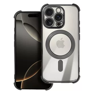   Antishock Electro ütésálló tok légpárnákkal iPhone 17 PRO MAX Magsafe kompatibilis  fekete