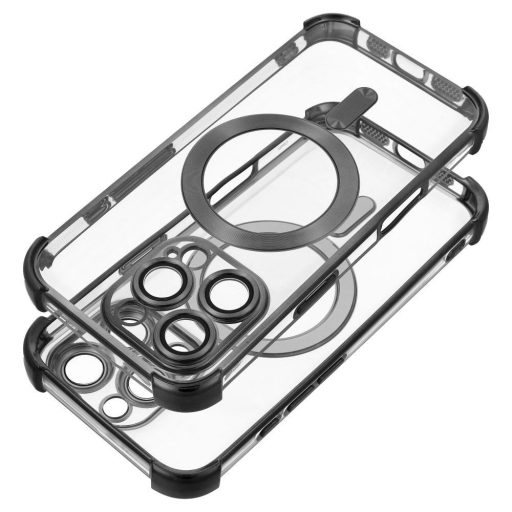 Antishock Electro ütésálló tok légpárnákkal iPhone 17 PRO MAX Magsafe kompatibilis  fekete