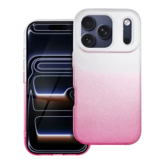   Shining csillogós tok iPhone 17 PRO  átlátszóny rózsaszín