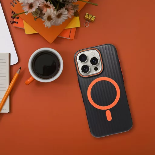 Simply tok iPhone 17 AIR  Magsafe kompatibilis titanium fekete