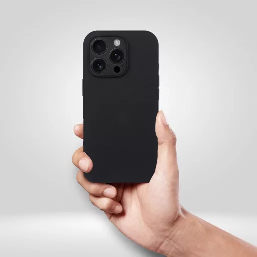 Szilikon tok 2 mm iPhone 17 AIR  Magsafe kompatibilis fekete