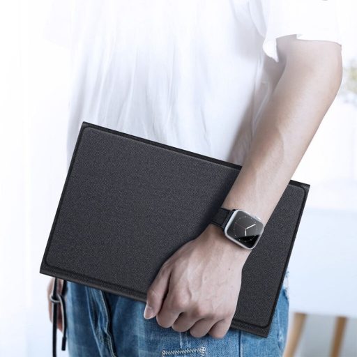 DUX DUCIS tok TK összecsukható vezeték nélküli billentyűzettel SAMSUNG Tab S10 FE Plus fekete