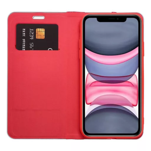 Luna Carbon Flip tok iPhone 17 piros