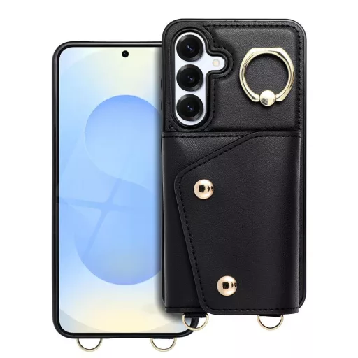 Wonder tok Samsung S25 EDGE  with wallet fekete