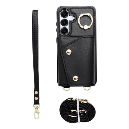 Wonder tok Samsung A35 5G  with wallet fekete