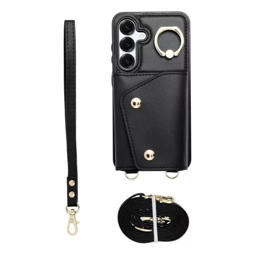 Wonder tok Samsung A55 5G  with wallet fekete