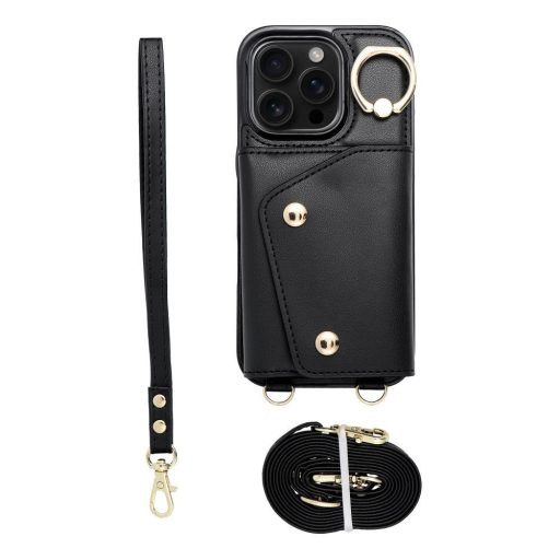 Wonder tok iPhone 16e (SE 4 2025) / 17e  with wallet fekete