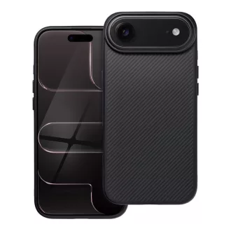   Carbon Elite Mag Cover tok iPhone 17 AIR  Magsafe kompatibilis fekete