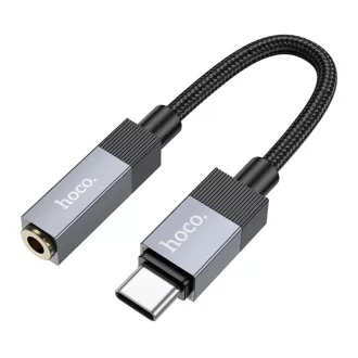 USB-C – 3,5 mm jack AUX adapter Hoco UPA32C fekete