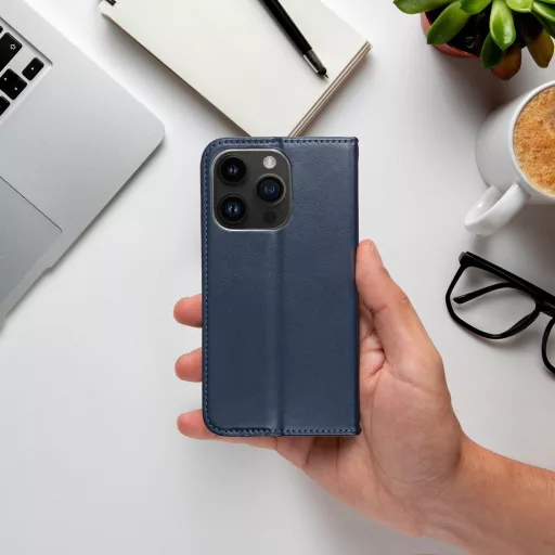 SMART MAGNETO Flip tok iPhone 17 Pro Max sötétkék