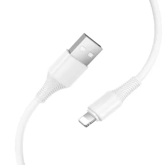   Hoco USB-C – Lightning töltőkábel X120 PD 27W 1 m fehér