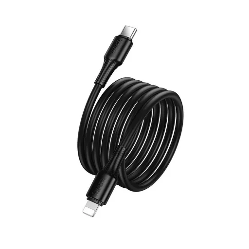 Hoco USB-C – Lightning töltőkábel X120 PD 27W 1 m fekete
