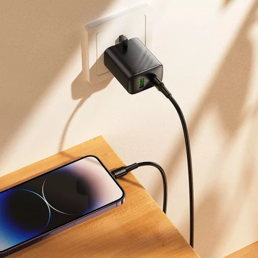 Hoco USB-C – Lightning töltőkábel X120 PD 27W 1 m fekete