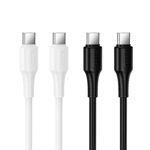 USB-C – USB-C kábel Hoco 3A 60W 1 m X120 fehér