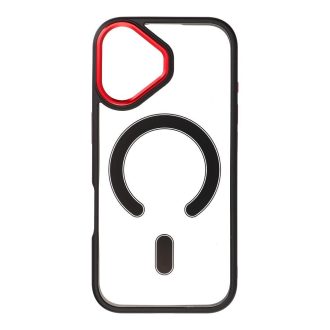   Color Edge Mag Cover tok iPhone 17  Magsafe kompatibilis piros-fekete