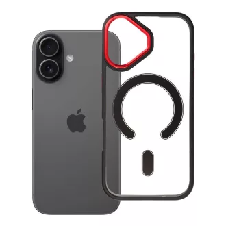   Color Edge Mag Cover tok iPhone 17  Magsafe kompatibilis piros-fekete