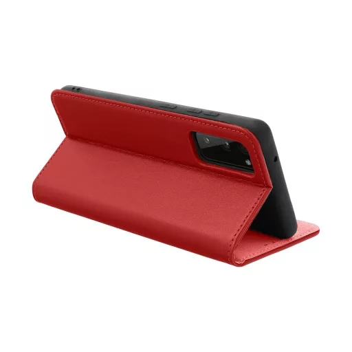 Smart Pro Leather bőrhatású flip tok iPhone 17 Air bordó