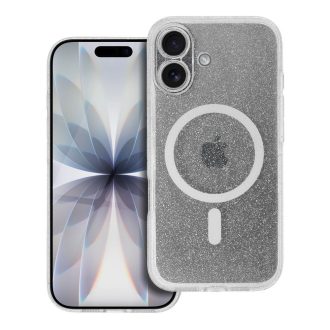   Clear Mag Cover tok iPhone 17  (STR / kameravédős) Magsafe kompatibilis átlátszó glitter