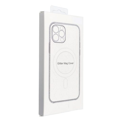 Clear Mag Cover tok iPhone 17 AIR  (STR / kameravédős) Magsafe kompatibilis átlátszó glitter