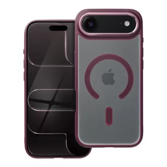   Matte Mag Cover tok iPhone 17 AIR  Magsafe kompatibilis piros