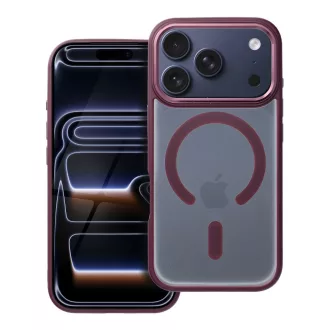   Matte Mag Cover tok iPhone 17 PRO  Magsafe kompatibilis piros