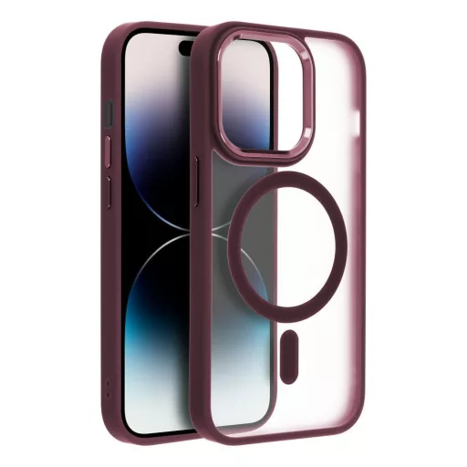 Matte Mag Cover tok iPhone 17 PRO  Magsafe kompatibilis piros