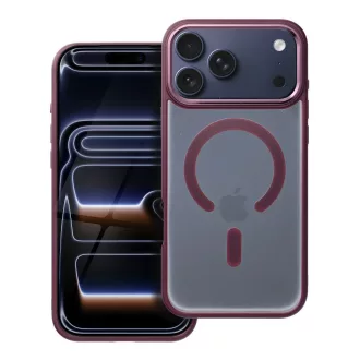   Matte Mag Cover tok iPhone 17 PRO MAX  Magsafe kompatibilis piros