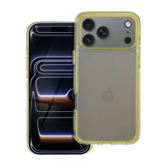 Matrix Clear tok iPhone 17 PRO MAX  sárga