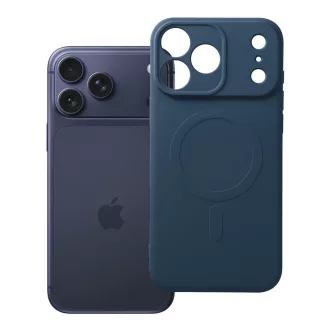   SILICONE MAG COVER Magsafe kompatibilis tok iPhone 17 Pro Max kék