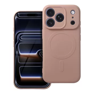   SILICONE MAG COVER Magsafe kompatibilis tok iPhone 17 Pro rózsaszín