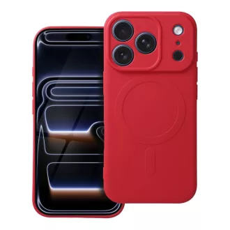   SILICONE MAG COVER Magsafe kompatibilis tok iPhone 17 Pro piros