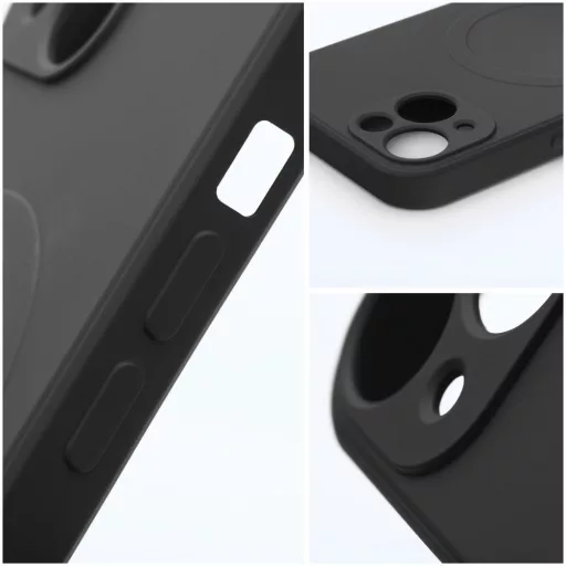 SILICONE MAG COVER tok Magsafe kompatibilis iPhone 17 Air fekete