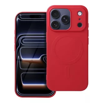   SILICONE MAG COVER tok Magsafe kompatibilis iPhone 17 Pro piros