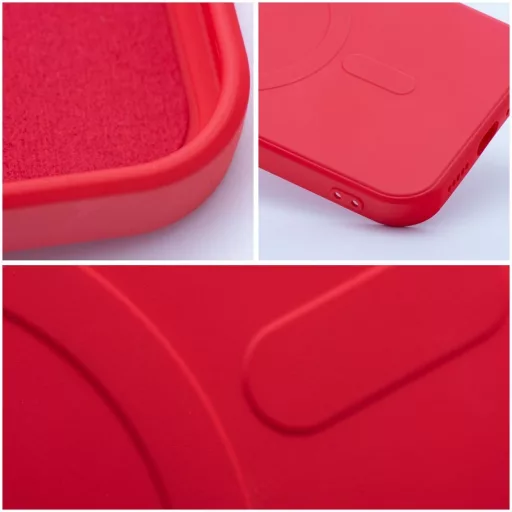 SILICONE MAG COVER tok Magsafe kompatibilis iPhone 17 Pro piros