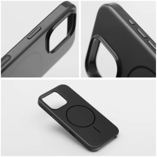 Glossy Mag Cover tok iPhone 17 AIR  Magsafe kompatibilis fekete