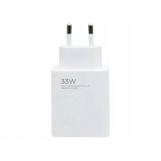   Xiaomi eredeti hálózati töltő USB-A QC3.0 3A 33W MDY-16-EF fehér bulk
