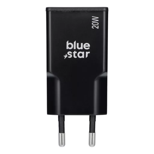 Blue Star Slim GaN hálózati töltő USB-C QC4.0 PD 3A 20W TFK-SC-20WPD fekete