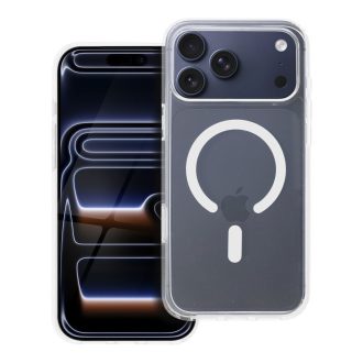   Clear Mag Cover tok iPhone 17 PRO MAX  Elite (STR / nem sárguló anyag / kamera vezérlés gombbal) Magsafe kompatibilis átlátszó