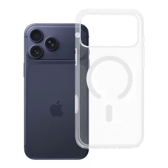   Clear Mag Cover tok iPhone 17 PRO MAX  Elite (STR / nem sárguló anyag / kamera vezérlés gombbal) Magsafe kompatibilis átlátszó