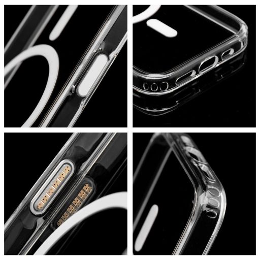 Clear Mag Cover tok iPhone 17 PRO MAX  Elite (STR / nem sárguló anyag / kamera vezérlés gombbal) Magsafe kompatibilis átlátszó