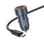 Hoco autós töltő USB-A + USB-C QC3.0 PD 30W + USB-C – USB-C kábel Z57A fekete