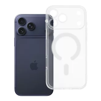   Clear Mag Cover tok iPhone 17 PRO MAX  (STR / kameravédős) Magsafe kompatibilis átlátszó