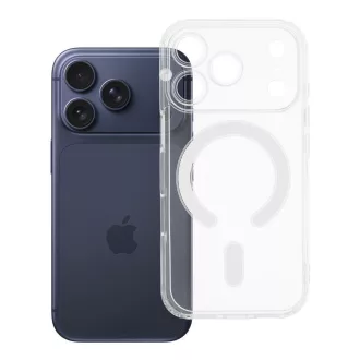   Clear Mag Cover tok iPhone 17 PRO  (STR / kameravédős) Magsafe kompatibilis átlátszó