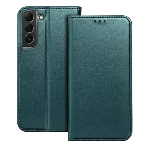 SMART MAGNETO Flip tok SAMSUNG S25 FE sötétzöld