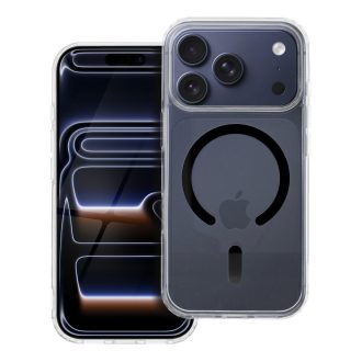   Drop Glue Colorful Ring Mag Cover tok iPhone 17 Pro  Magsafe kompatibilis fekete